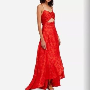 NWT Free People Buona Sera Red Formal Maxi Dress
